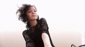 Platform boots make tiny girl look like giantess: taller and stronger, fc039h 720p