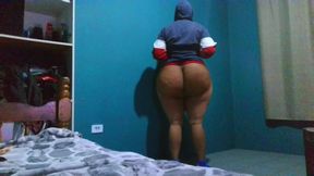 Sissy TS fucking giant bubble ass