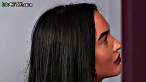 Big-titted CFNM women sucking lucky dick