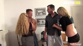 Hot German Gilf Yvonne and her BFF Elif �. enjoy group fun