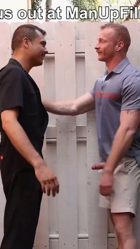 On your Knees right now! Good Boy! Brody Fox &amp; Adam Lancer for ManUpFilms   Clip 3