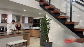 Colombian Beauty Engages in Anal Affair in the Kitchen