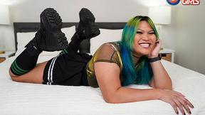 ”GROOBYGIRLS - Assfucking masturbation with Dildo By Genesis”