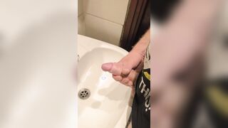 Cum shot in the douche