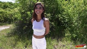 german scout - petite latina teen raya velvet first time pick up casting fuck