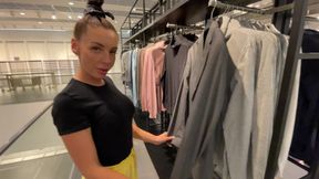 Store Clerk gets intimate in dressing area