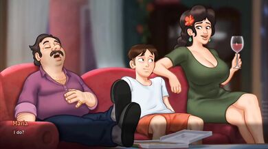 Summertime saga milf harem gets wrecked in animated ecstasy