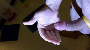 Quadruple Moaning Ruined Cumshot in My Hand