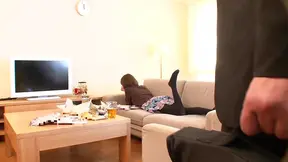 Sexy Asian teen gets cum on body after rough sex 4