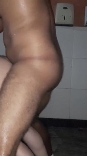 Captivating moment from "naughty married woman fucked in the garage with a gifted brunette"