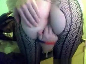 Cute brunette alternative girl masturbating for her webcam chat