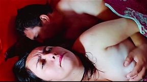Best friend's slutty wife moans during wild, rough sex at hotel party