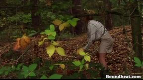 Lesbian huntress finds a new playmate