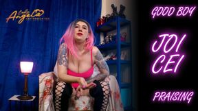 Lady Angela good boys eat cum JOI CEI thigh high boots