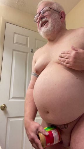 Tiny dick cuckold Jim loves peanut butter and humiliation