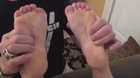 Foot Freak Plays With Candice's Feet