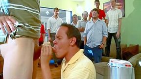 Tongue and gay cock massage