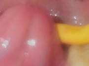 I swallow my thong and figurine arms.