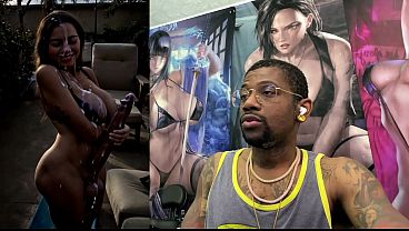 Thicc Fat Booty Ass Latina Girl With A Long Hard Transgender Cock Cumming Hard All Over Herself, AI Generated