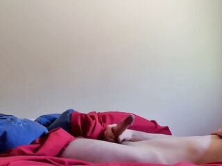 Resigned hunk not fast strokes and edges over and over whilst groaning and whimpering