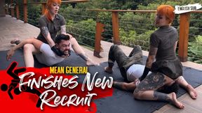 Mel Fire tests her new recruit Hex in intense wrestling training (ENG)