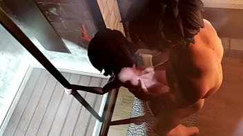 Aunt Cass fucked in the shower
