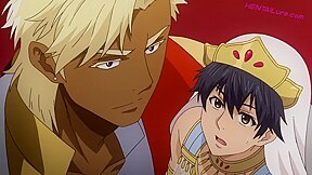 Titan dominates bride in bed after erotic feast ○ Dubbed Gay Anime