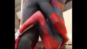 Spider-Mans Hungry Blowjob: Sticky Webbed Pleasure – Gay Hero Porn 18+