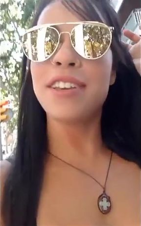 New Naughty Girl Enjoying in the Middle of the Park in Barcelona!