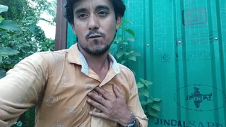 Boy Masturbates His Big Brown Indian Cock In The Open Area have Huge Cum and Thinks No One Sees Him