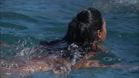Hot Latin masseuse blows and rides hard dick outdoors