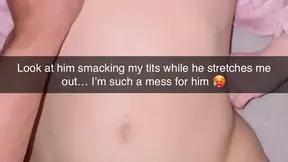 Cheating Wife Takes Raw Bigger Cock on Snapchats sent to Hubby ????