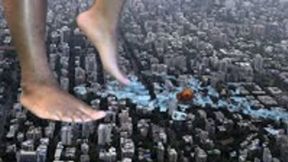 Giantess Special Effect - Skyscrapers Crumble Beneath Her Toes – MXDominion’s Giantess Rampage, foot domination, giantess, female domination  1080 smaller