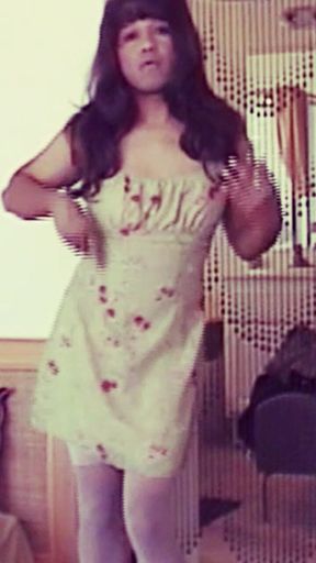 Vintage Jhazmeena In A Short Dress