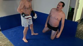 Boxing Challenge in a Hotel Room - Little Bear Vs Jobber