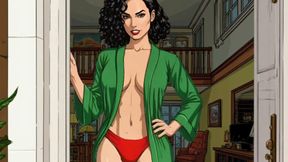American MILF 2: Married Housewife and Two Big Black Cocks. Cartoon. Comic
