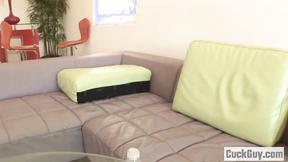 Adrian Olson switched her cuckold hubby's dick to a big black dick