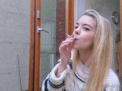 Lovely Blonde With Tight Pussy Masturbate Solo