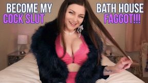 BECOME MY BATH HOUSE COCK SLUT FAGGOT 1080P - ELLIE IDOL