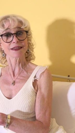 Auntjudys - Your Skinny Mature GILF Landlady Granny Jacy Finds Your Panty Stash