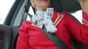 Air Hostess Taxi Masturbation - Cosplay - Serenexx