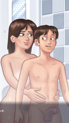 PC Game Hot Milf Handjob and Shower   Clip 2