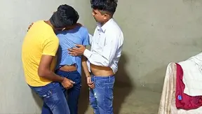 Hot Desi Threesome in Tight Hotel Room — Wild Gay Cock Action Unleashed