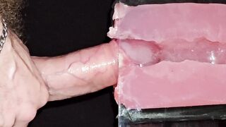 The stud pummels the masturbator stiff and witnesses the love jam shoot inwards