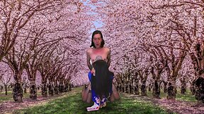 Woman enjoys being penetrated while wearing a dress