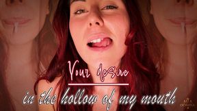 Your desire lies in the hollow of my mouth 👄💦
