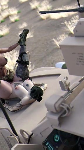 Iranian Soldiers fucking on American combat truck - sassycomics.mp4