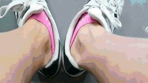 In pink socks and adidas superstar sneakers MP4(1280x720)FHD