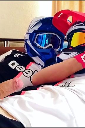 Two Guys in Helmets Jerk off and Cum