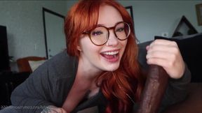 Lustful ginger girl vs BBC sex spicy scene